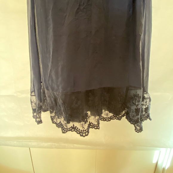 Navy Silk Dress - Picture 3 of 7